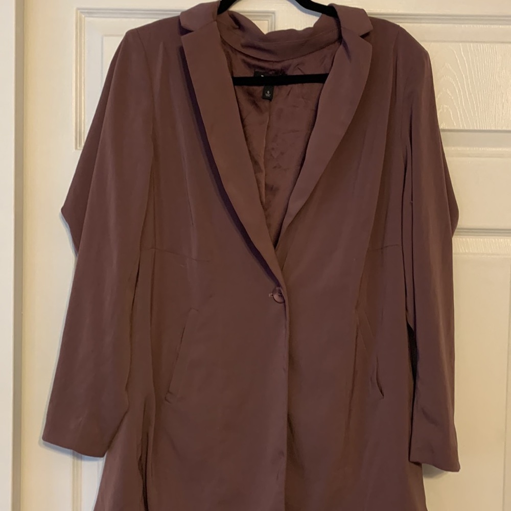 Torrid Mauve Purple Longline Blazer - Picture 3 of 5
